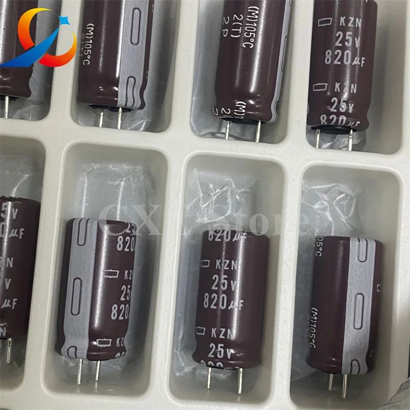 10PCS KZN 25V820UF Volume 10X20MM NCC Electrolytic capacitorsEKZN250EC3821MJ20S 820UF 25V NEW