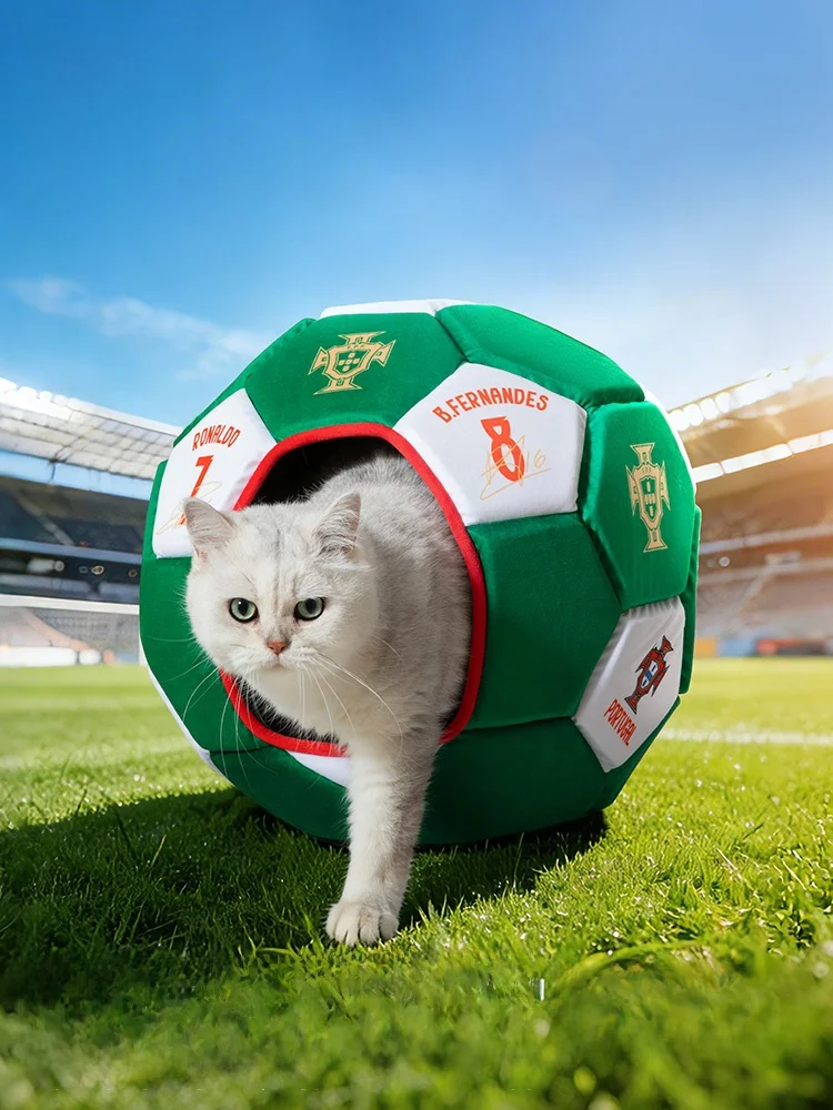 cuccia-per-animali-domestici-petstar-a-forma-di-pallone-da-calcio-taglia-universale-design-semplice-adatta-a-tutte-le-stagioni-confortevole