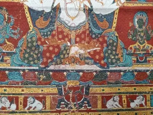 36Tibetan Silk Hand Embroidery Buddha of Nepal Thangka Tibet Tara Statue