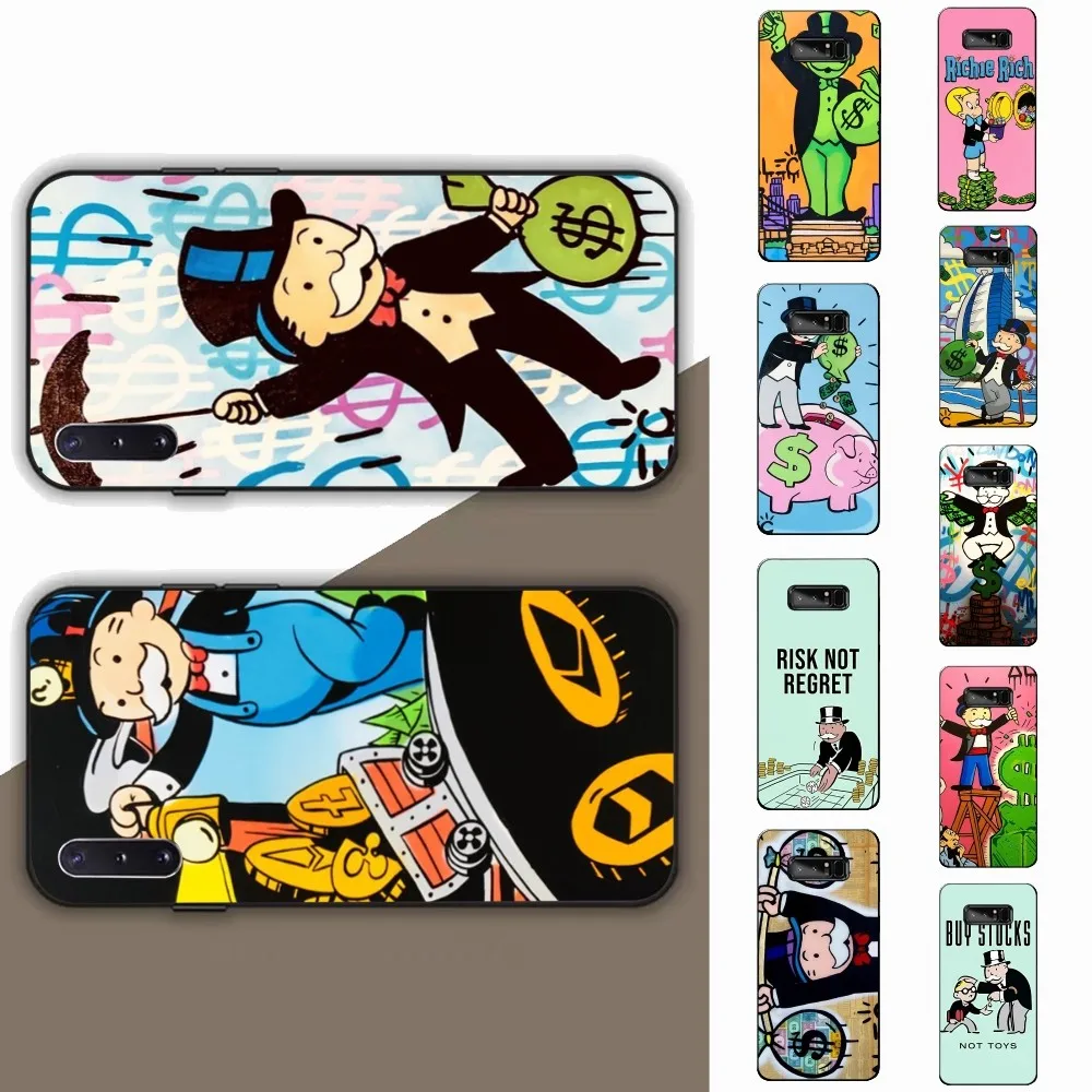 

Cartoon Luxury Dollar MonopolyS Phone Case For Samsung Note 8 9 10 20 pro plus lite M 10 11 20 30 21 31 51 A 21 22 42 02 03