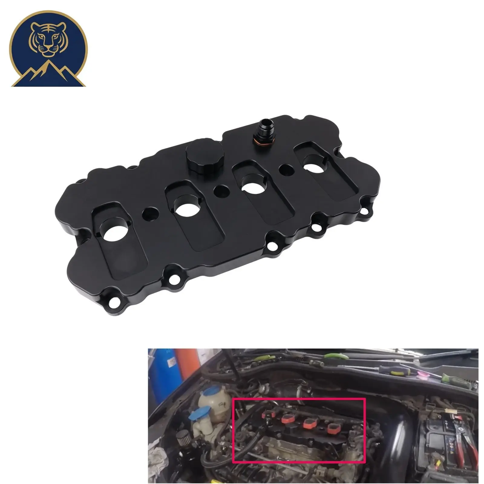 Performance Billet Aluminum Valve Cover EA113 For VW GTI MK5 Golf R MK6 Audi A3 S3 A4 A6 TT TTS 2.0 TFSI
