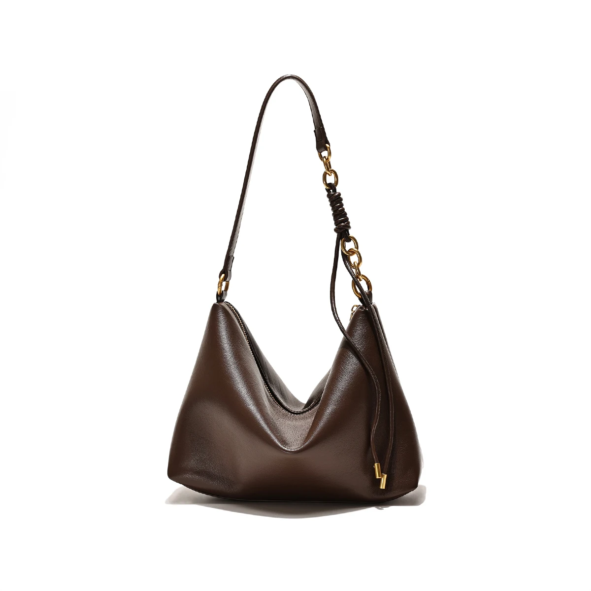 

New retro large capacity simple wax oil leather handbag stylish commuter luxury multifunctional female shoulder strap shoulder b