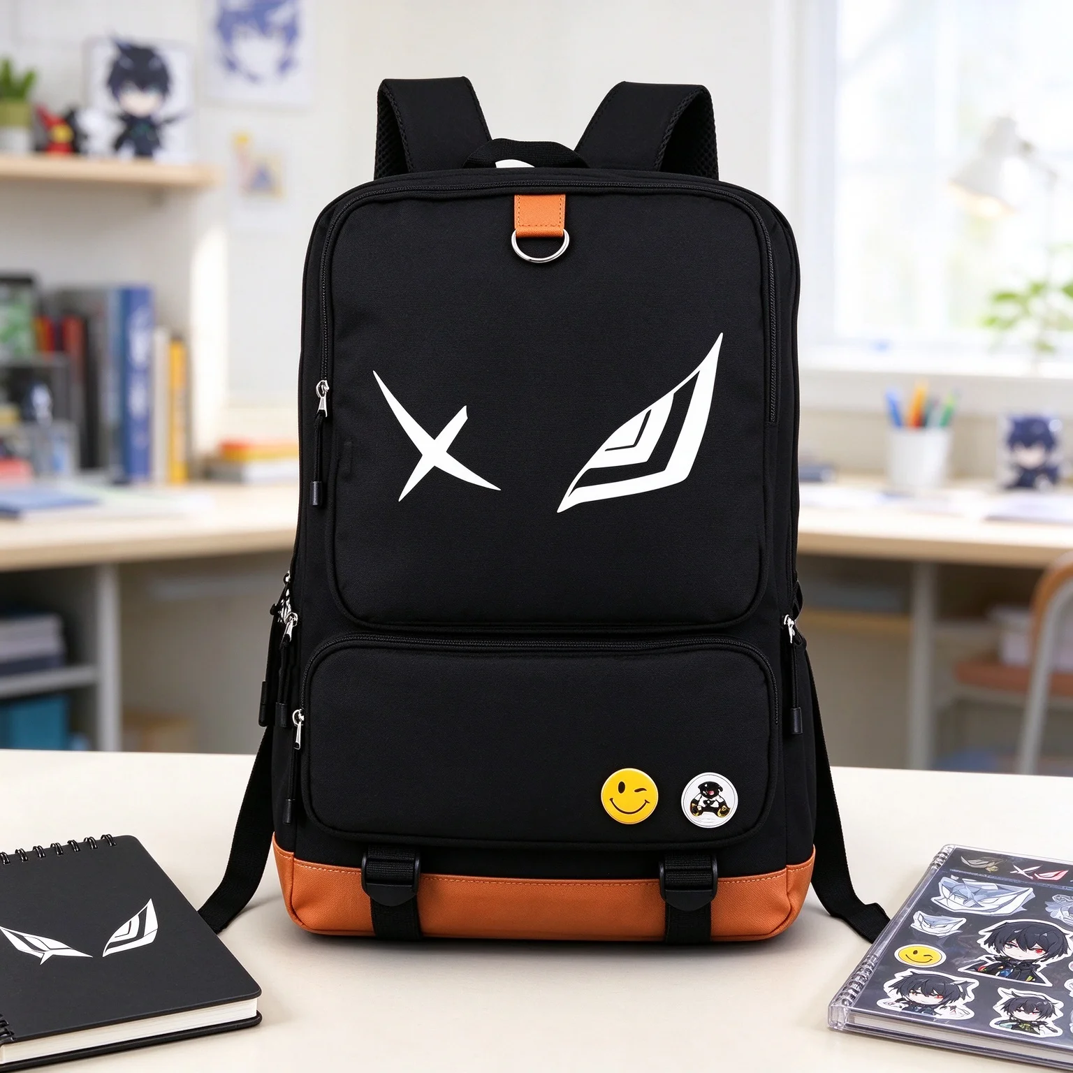 Anime Kill LA Kill Luminous School Bags for Teenagers Cartoon Boys Bookbag Oxford Laptop Backpack Students Travel Daypack
