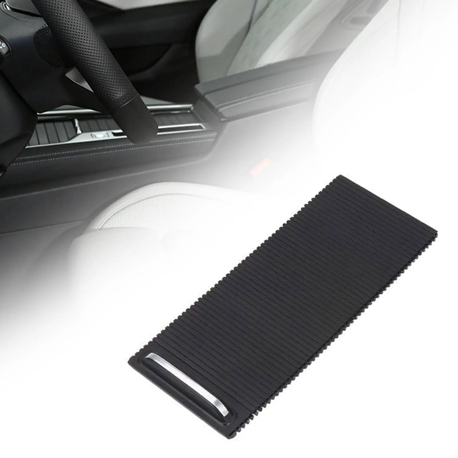 

Cup Holder Sliding Cover Center Console Sliding Shutter Car Repair Easy to Install 3G0862531A for B8L 2016-2023