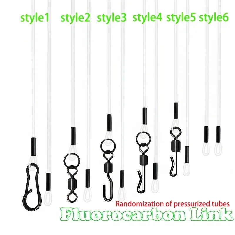 12er-Set Karpfenangel-Fluorocarbon-Vorfächer mit Crimp-Booms für Combi Rig, Ronnie Rigs, Hair Rigs und Method Feeder – Detail 1