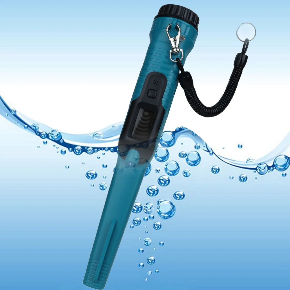 Imagem -05 - Detector de Metais Portátil com Display Lcd Pinpointer Impermeável Alta Sensibilidade Ponteiro de Pino Subaquático Modos Portátil