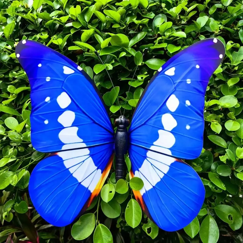 Creative Random Color Big Butterfly 40cm Lifelike Garden Statues Hanging Garden Decoration Butterfly Stakes Garden