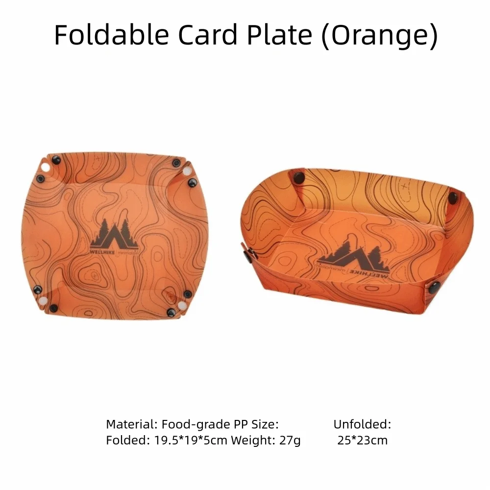 

New Lightweight Foldable Camping Tableware Multi-purpose Heat-resistant Dinner Plate Free Heat-resistant Portable Bowl Travel
