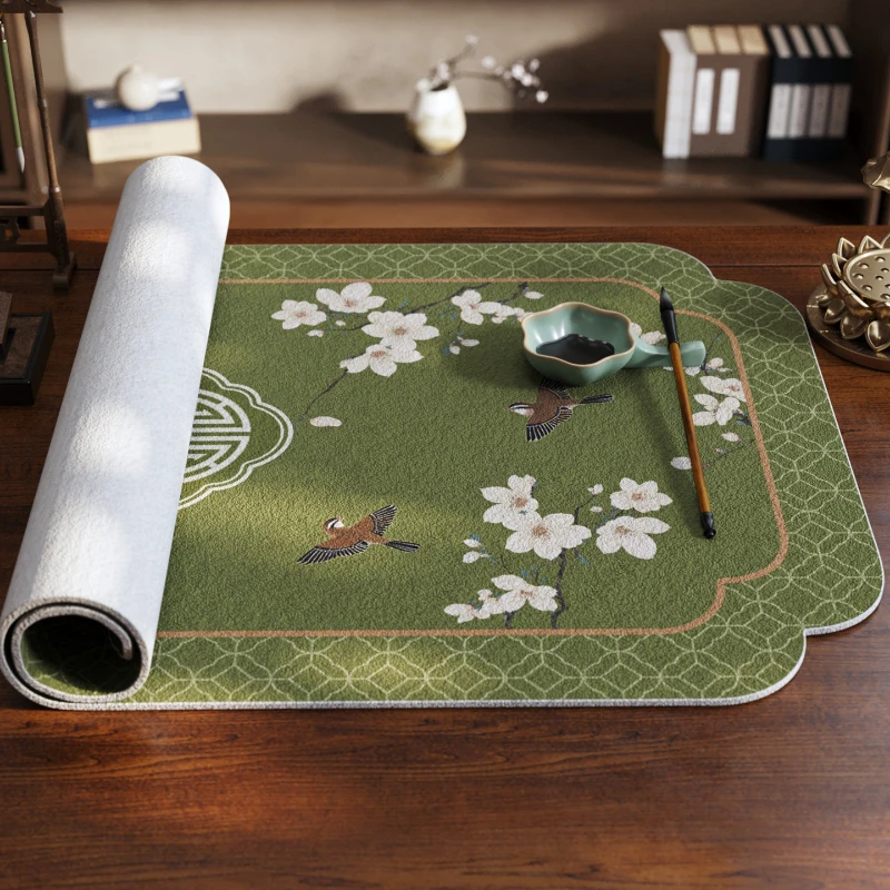 New Chinese Style Felt Calligraphy Mat Desk Pad for Students Writing Painting Practice Art Supply DIY Sewing Writing Accessory view 3