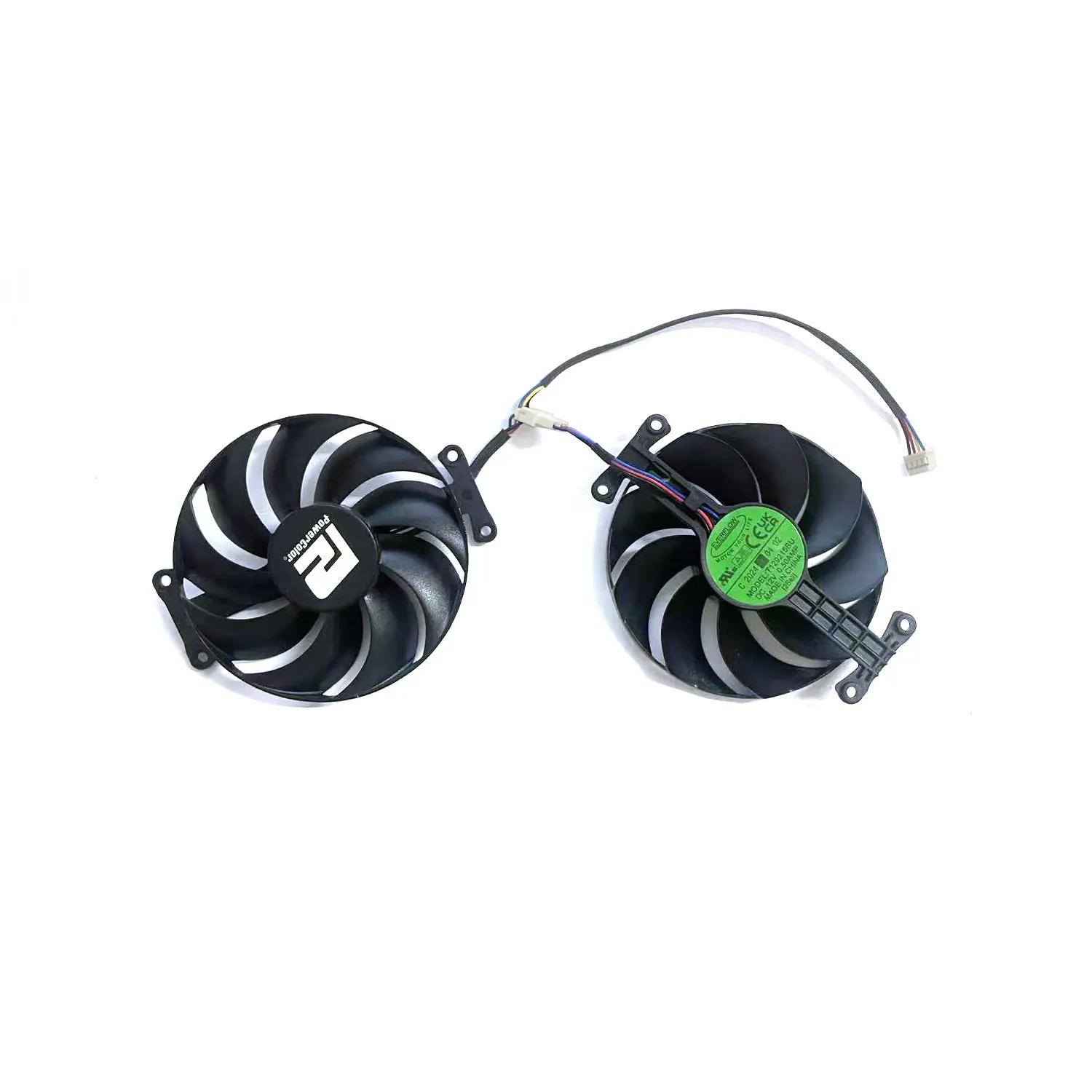 

T129215BU 87MM 4PIN DC 12V 0.5A GPU FAN For PowerColor AMD AMD Radeon™ RX 7800 XT RX7700 XT Graphics Card Replacement