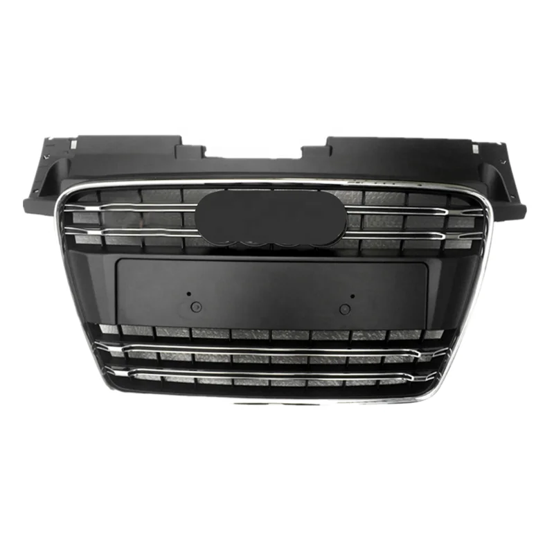 Grey Hood Grill Front Grilles for Audi TT upgrade Audi TTS Style 2008 2009 2010 2011 2012 2013 2014 Car Bumper Grille