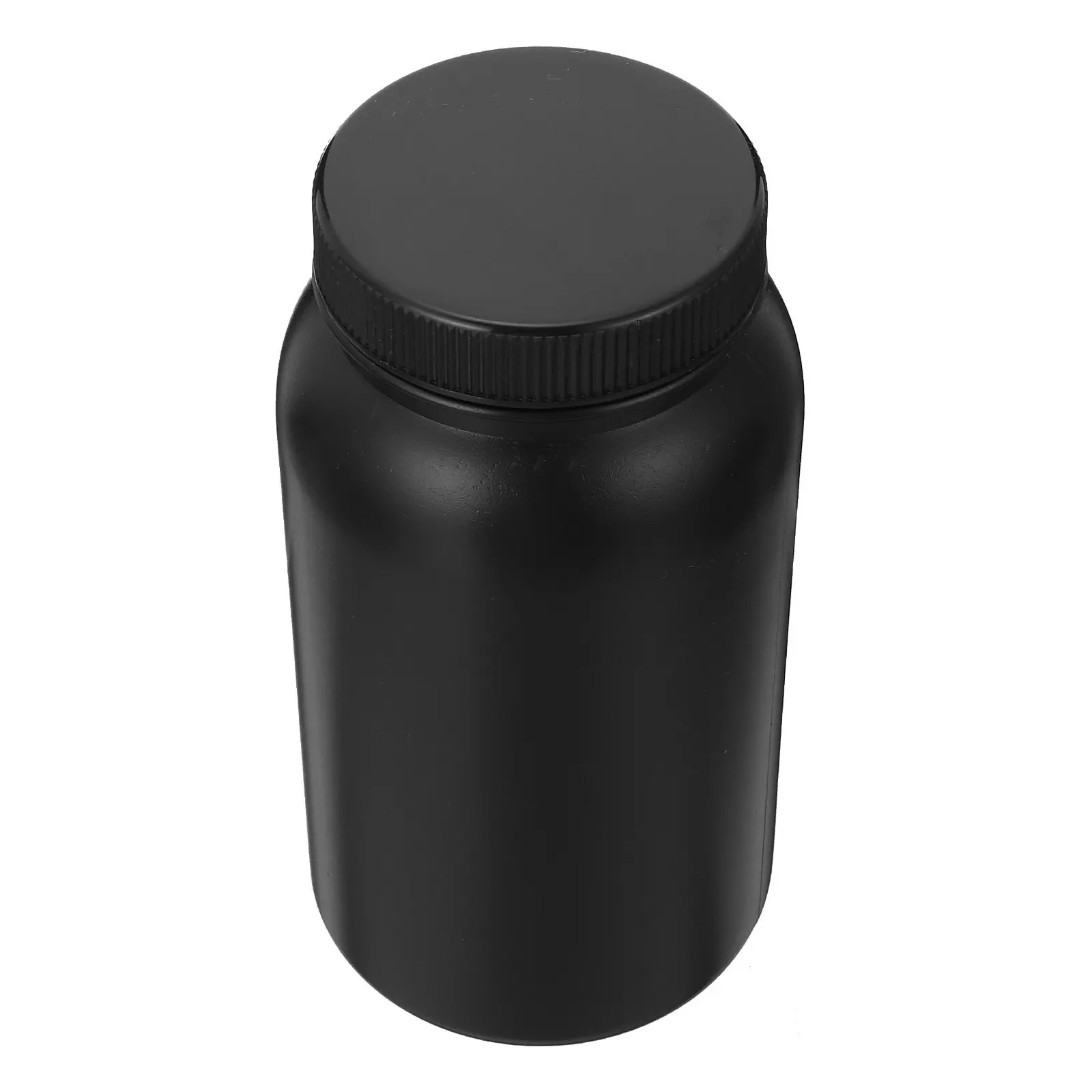 1000ml Black Wide-Mouth Laboratory Reagent Bottle, Leakproof Plastic Chemical Container with Smooth Precision Molded Surface