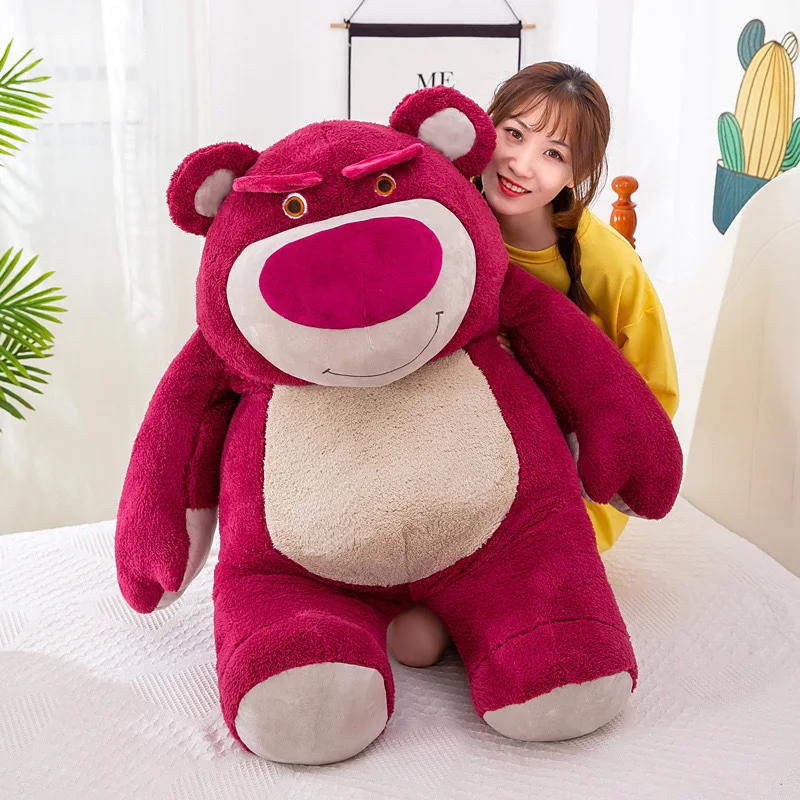 

80cm Kawaii Strawberry Bear Plush Toy Stuffed Doll Soft Pillow Cute Gift for Kids Birthday Christmas Present for Girls Wholesale