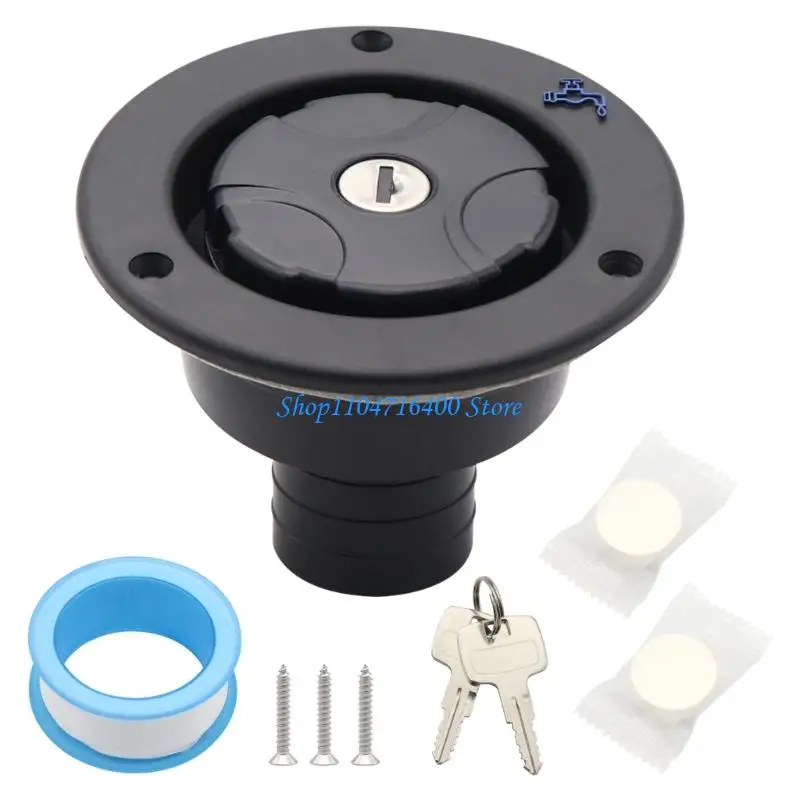 

y1gd Water Inlet Installation With Locking Mechanism 2 Security Keys Sealing Tape & Cleaning Towel for Leak Proof Setups