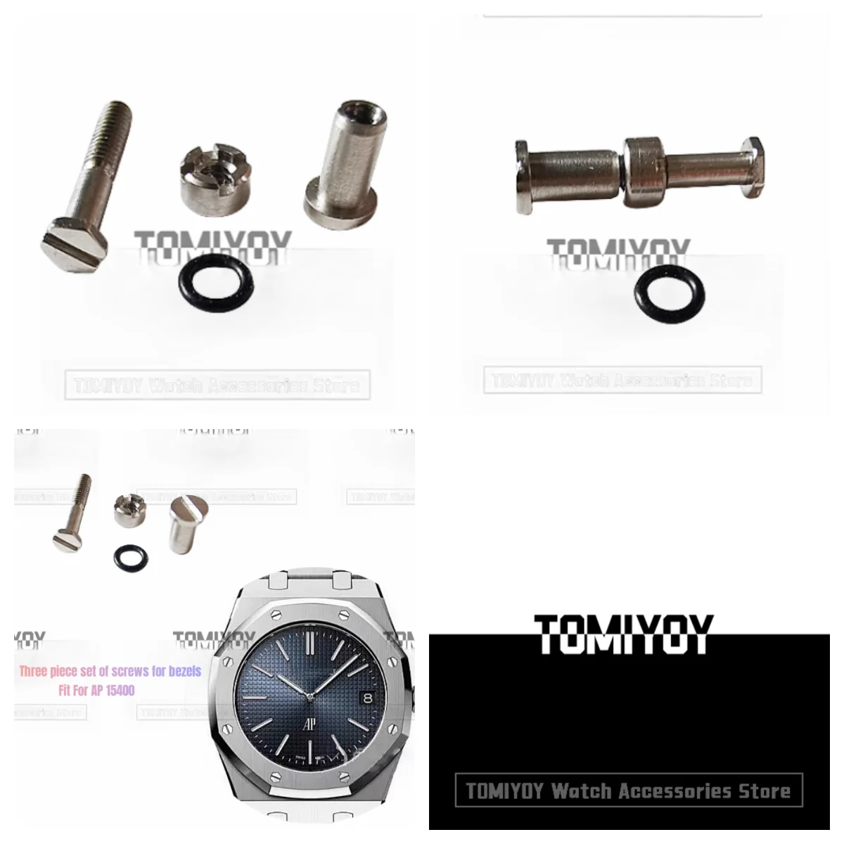 

A Set AP15400 Front Cover Bottom Cover Screw Four Fork Screw Accessories Fit For AP Royal Oak 15400 41MM Original Watch