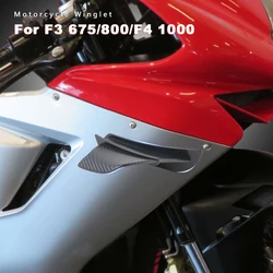 Motorcycle Winglet Aerodynamic ABS Plastic Wing Spoiler Universal for MV Agusta F3 800 675 F4 1000 RR 1078 Accessories