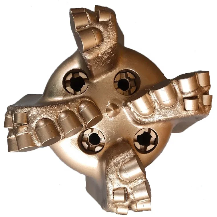 

190mm 7 1/2" 4 wings Water Well Steel Body Pdc Rock Drill Bits