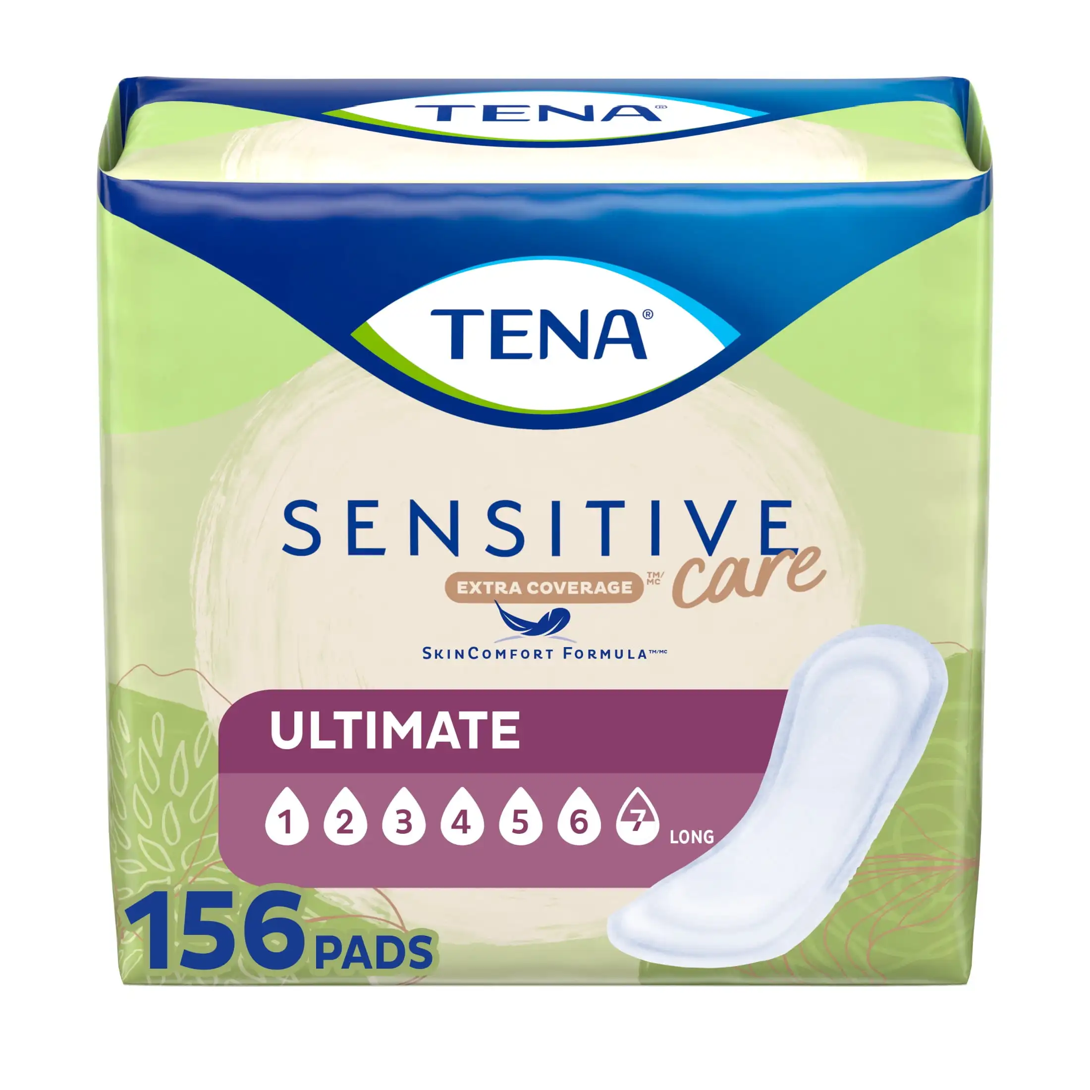 

Sensitive Care Extra Cover Ultimate Длинные подушечки для недержания, 156 карат