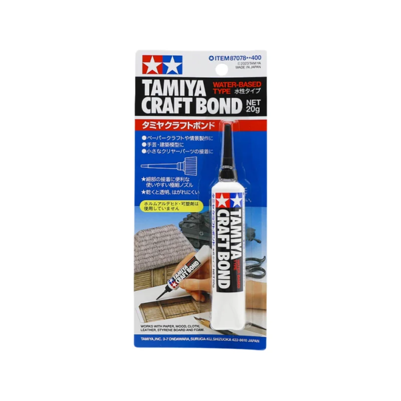 TAMIYA 87078 Craft Bond 20g Water-Based Type Transparent Adhesive Diorama Glue Model Finishing Material Hobby Craft Tools