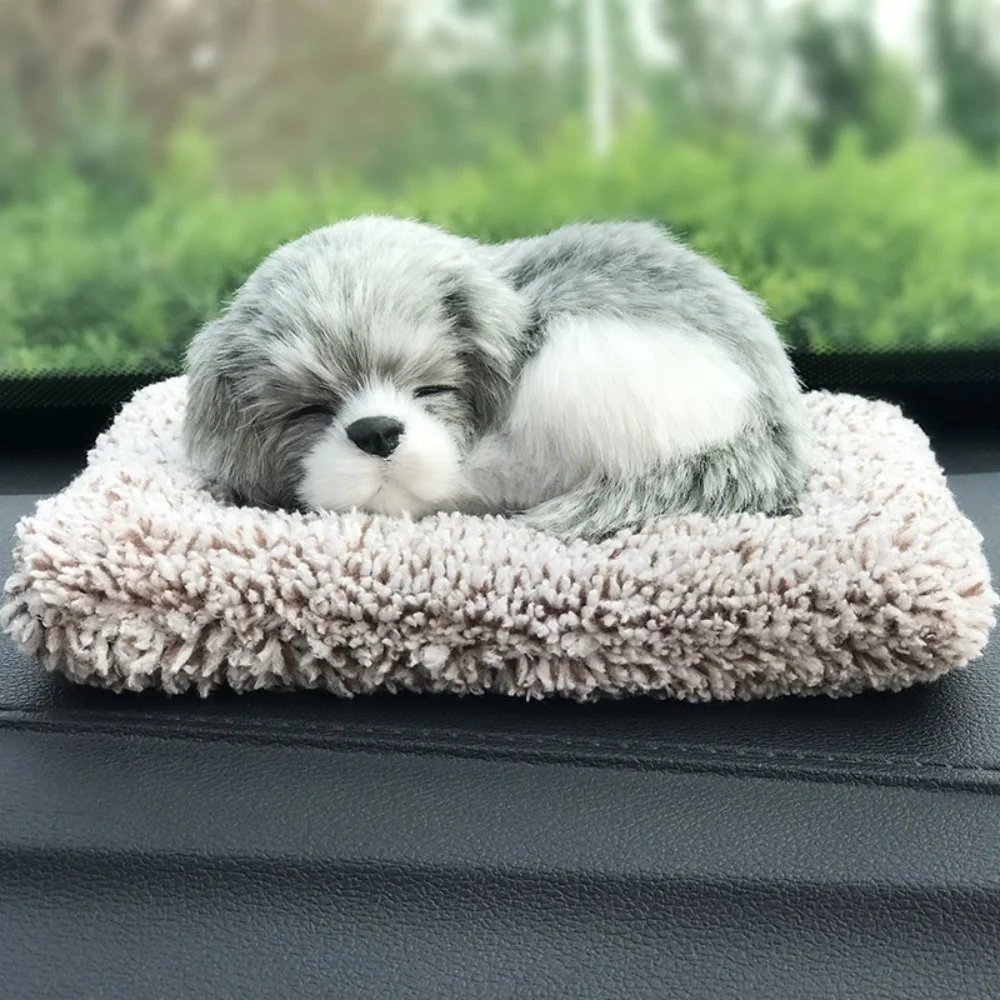 Automotive Interior Decorationssimulated Pet Dog Sleeping Posture, Car Activated Carbon Deodorizing Interesting Accessories,