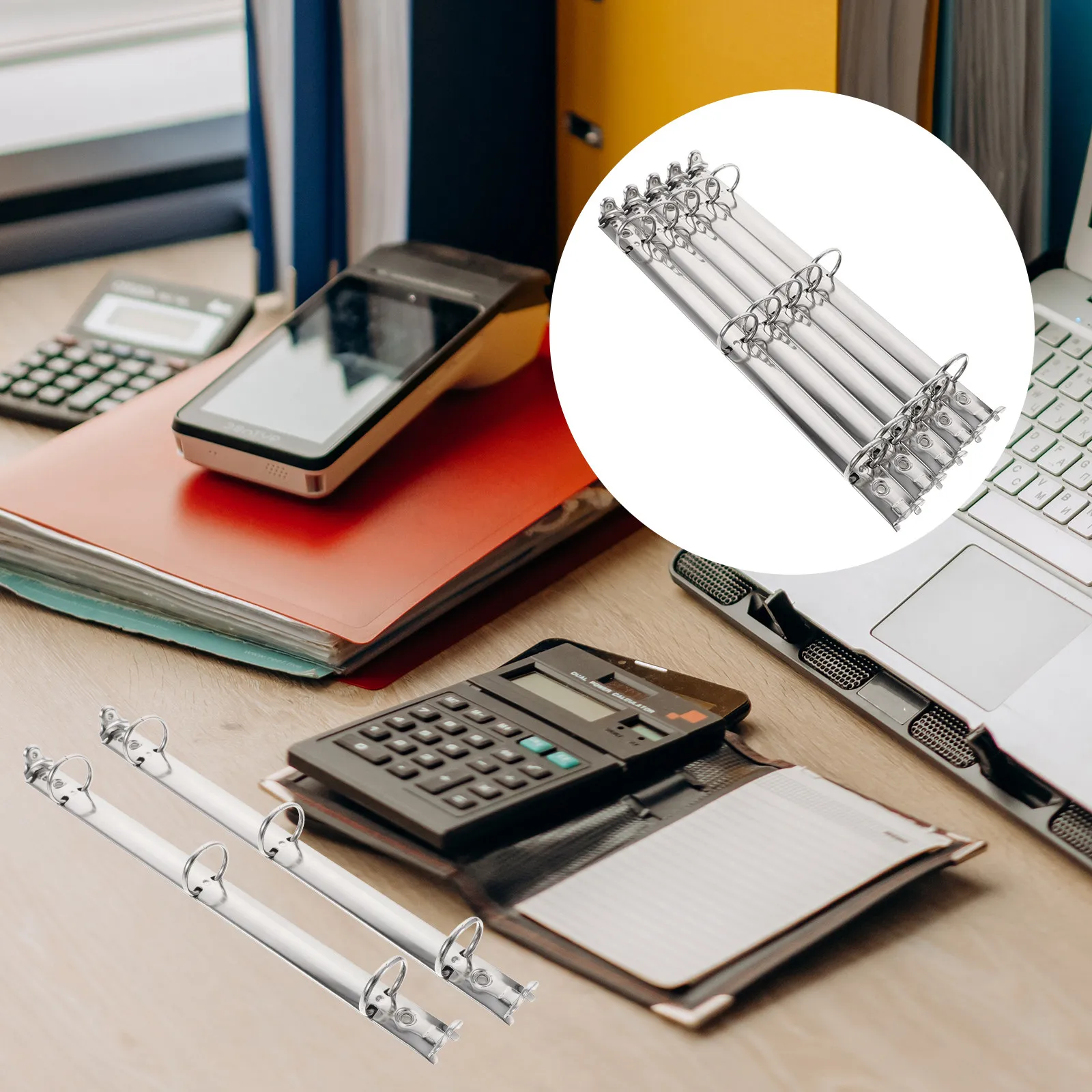 

5Pcs Metal 3-Hole Ring Binder Mechanism Replacement for Loose Leaf Notebook Planner Binding Combs Loose Leaf Binder
