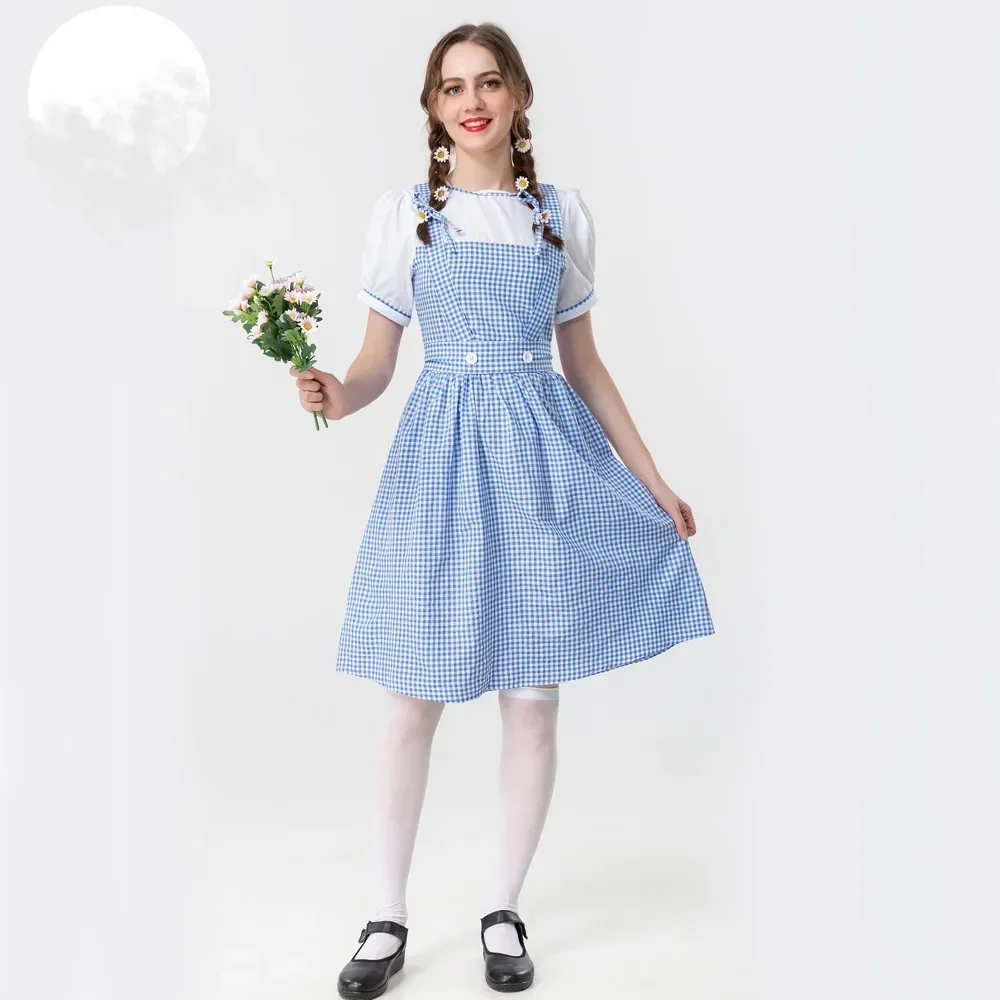 

Cosplay Adult Sorceress Stage Costume Maid Dress Peasant Costume One Piece Dress Clothing