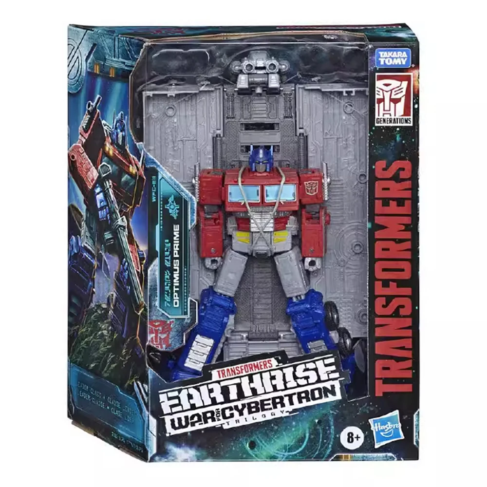 [En stock] Hasbro Transformers War for Cybertron: Earthrise Optimus Prime 18cm Leader Class figura de acción Robot modelo juguete regalos