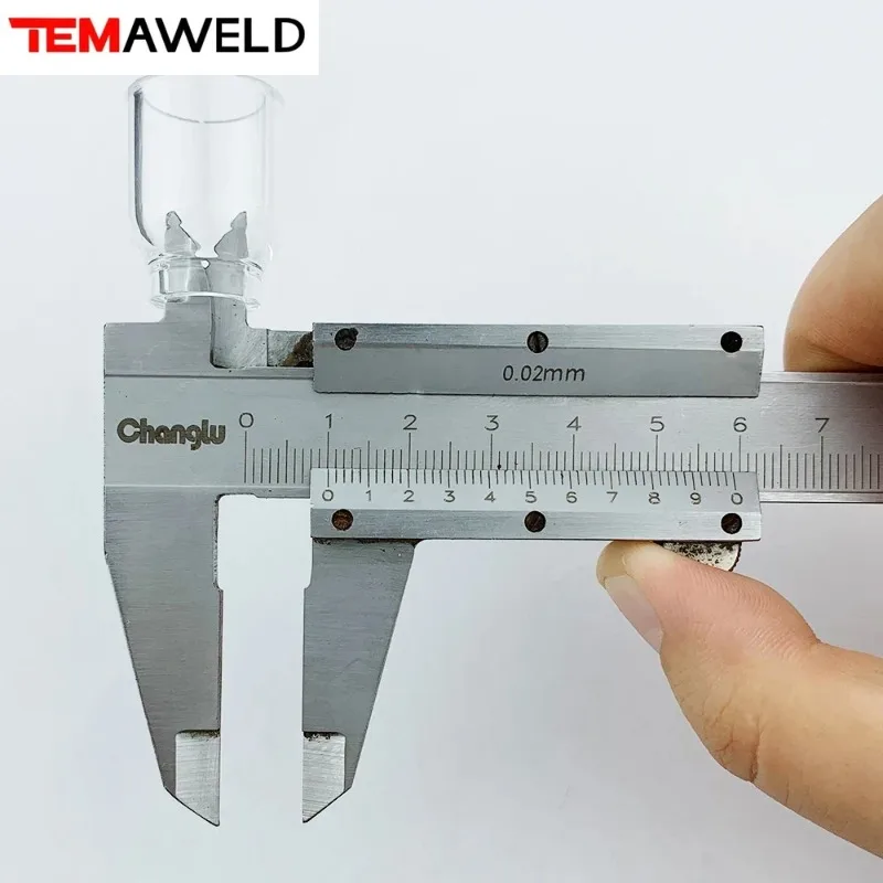Tig WP9 WP20 WP17 WP18 WP26 용 투명 용접 스터비 가스 렌즈 유리 컵, 용접 액세서리, #6, 7 개