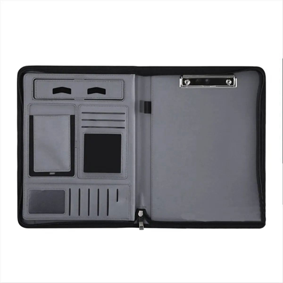 Latest ABBQ-Portable Business Padfolio Portfolio Case Contract File Folder A4 Conference Folder PU Leather Portfolio Folder