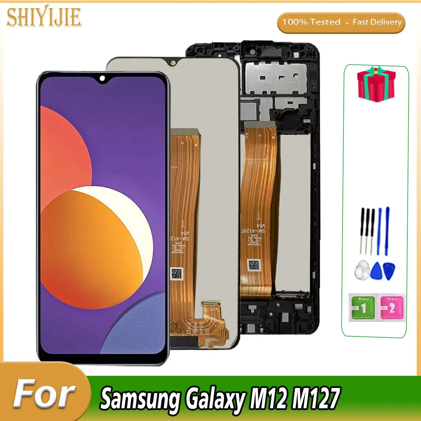 

6.5"LCD For Samsung Galaxy M12 M127 M127F M127M LCD Display Touch Screen For Samsung M127 LCD Display Digitizer