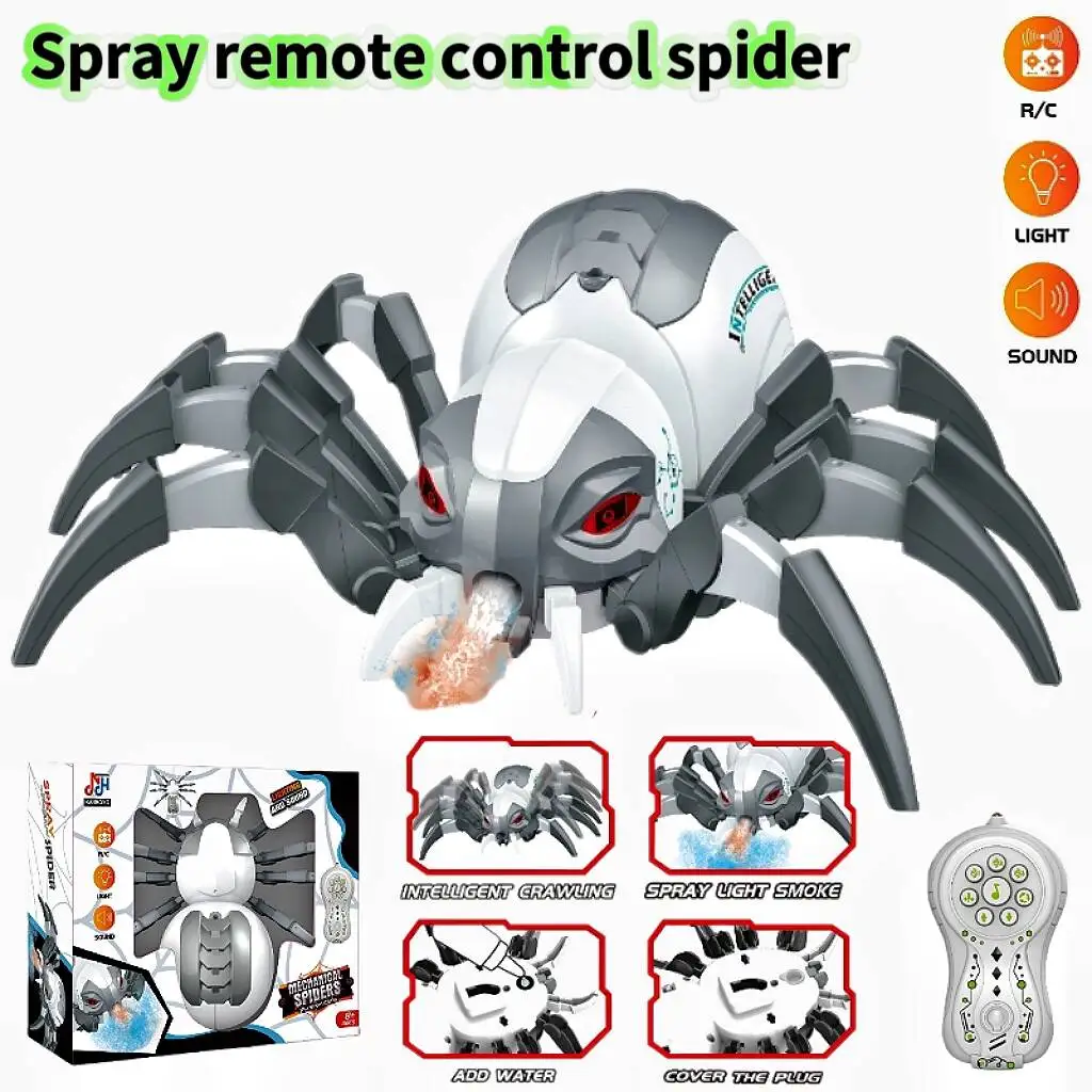 

Remote Control Simulation Spider Electric Toy Will Spray Simulation Electro-Optic Music Dance Wireless Remote Control Animal