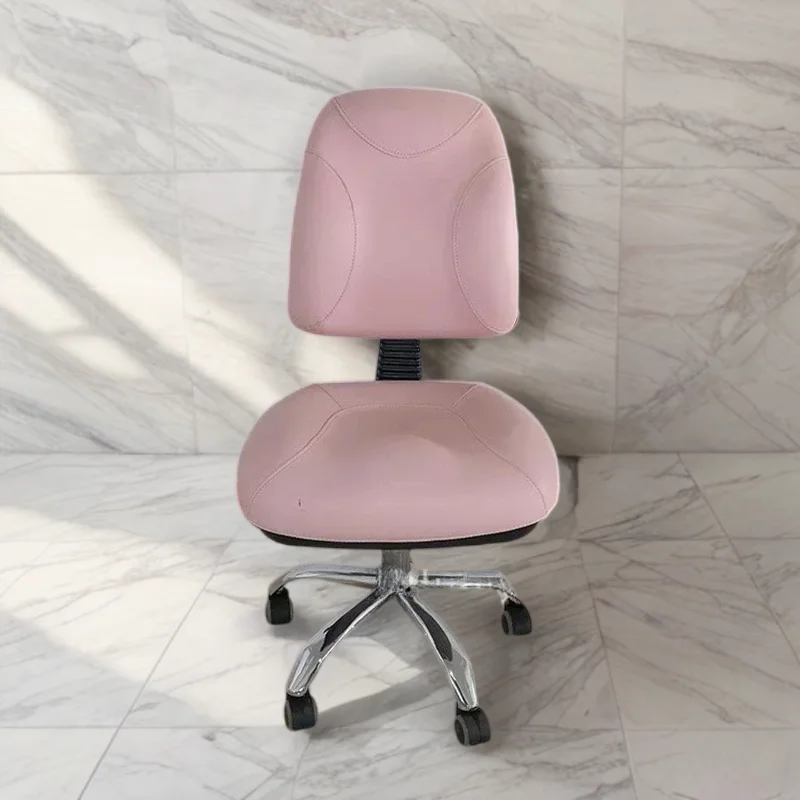 Chair with Wheels Stool Chair Beauty Barber Pink Accessories Hair Stylist Shop Furniture Kappersstoel Professional Chair