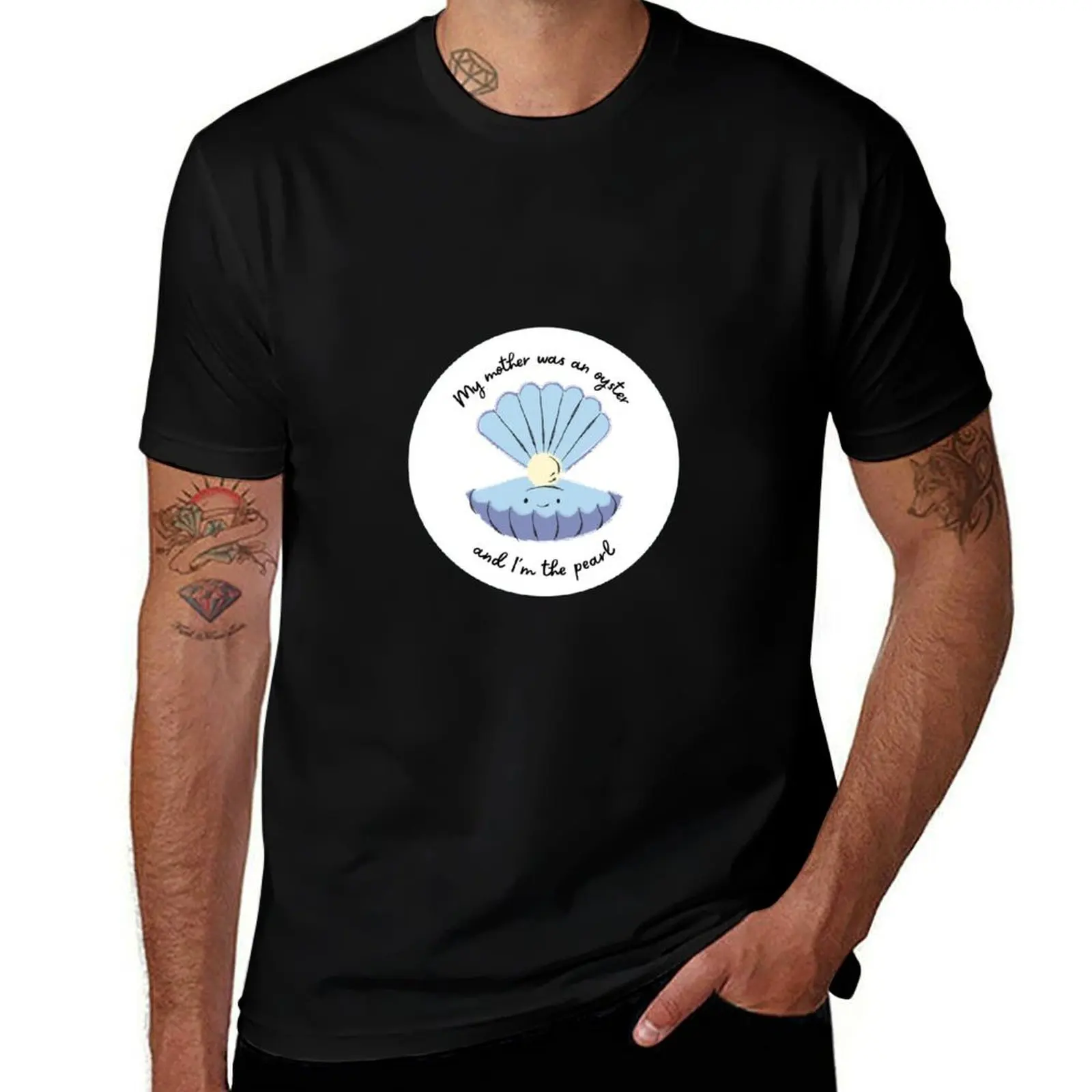 

My mother was an oyster... And I'm the pearl' Nikolai Lantsov Quote Grishaverse T-Shirt Lightweight Basic Short Sleeve Shirt