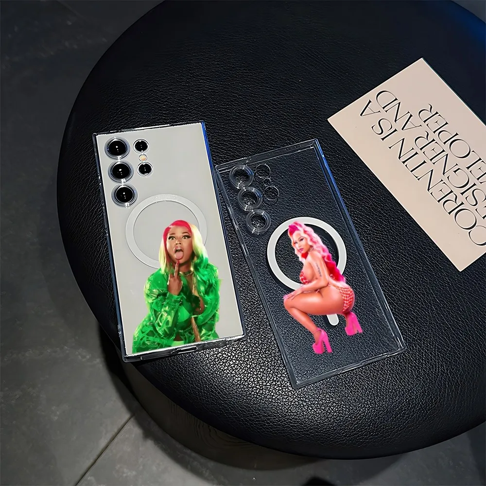 Hot Singer N-Nicki M-Minaj Phone Case Original Magsafe Magnetic Samsung Note10 Plus 20 21Fe 5GUltra Wireless Shockproof Cover