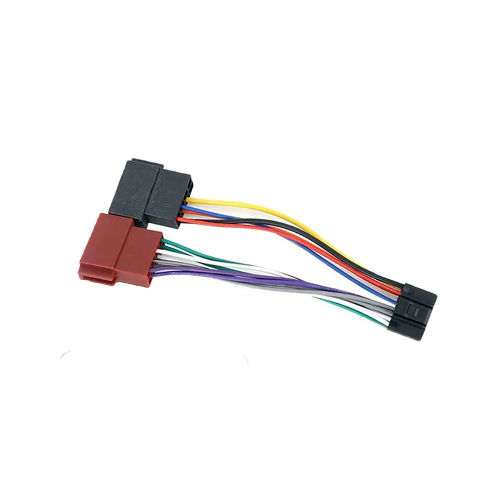 تعديل صوت السيارة مشغل أقراص مضغوطة كابل الذيل إلى ISO التوصيل الذيل كابل تسخير الملحقات ل كينوود JVC التوصيل اللعب تمديد خط الأسلاك