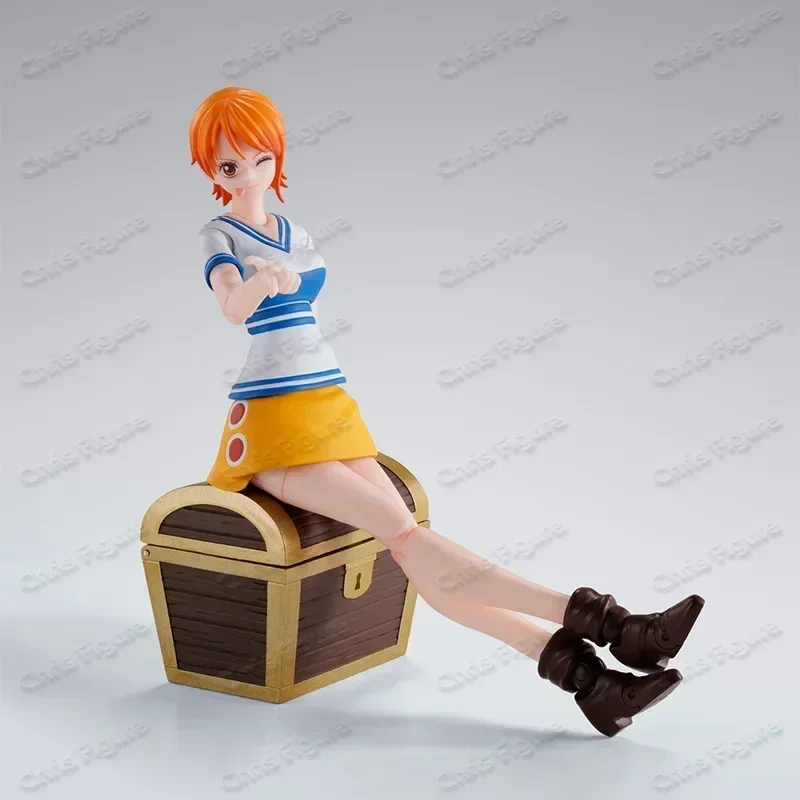 

In Stock Bandai SHF S.H.Figuarts One Piece Luffy and Nami Romantic Dawn Action Figure Finished Model Anime Action Toy Gift
