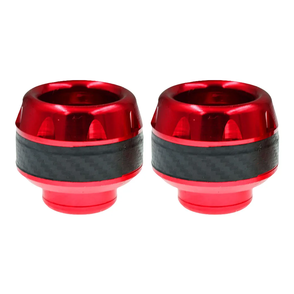 

1 Pair Motorcycle Front Fork Cups Anti-Collision Crash Sliders Wheel Protector Red Aluminum Alloy Durable Oxidation Resistant