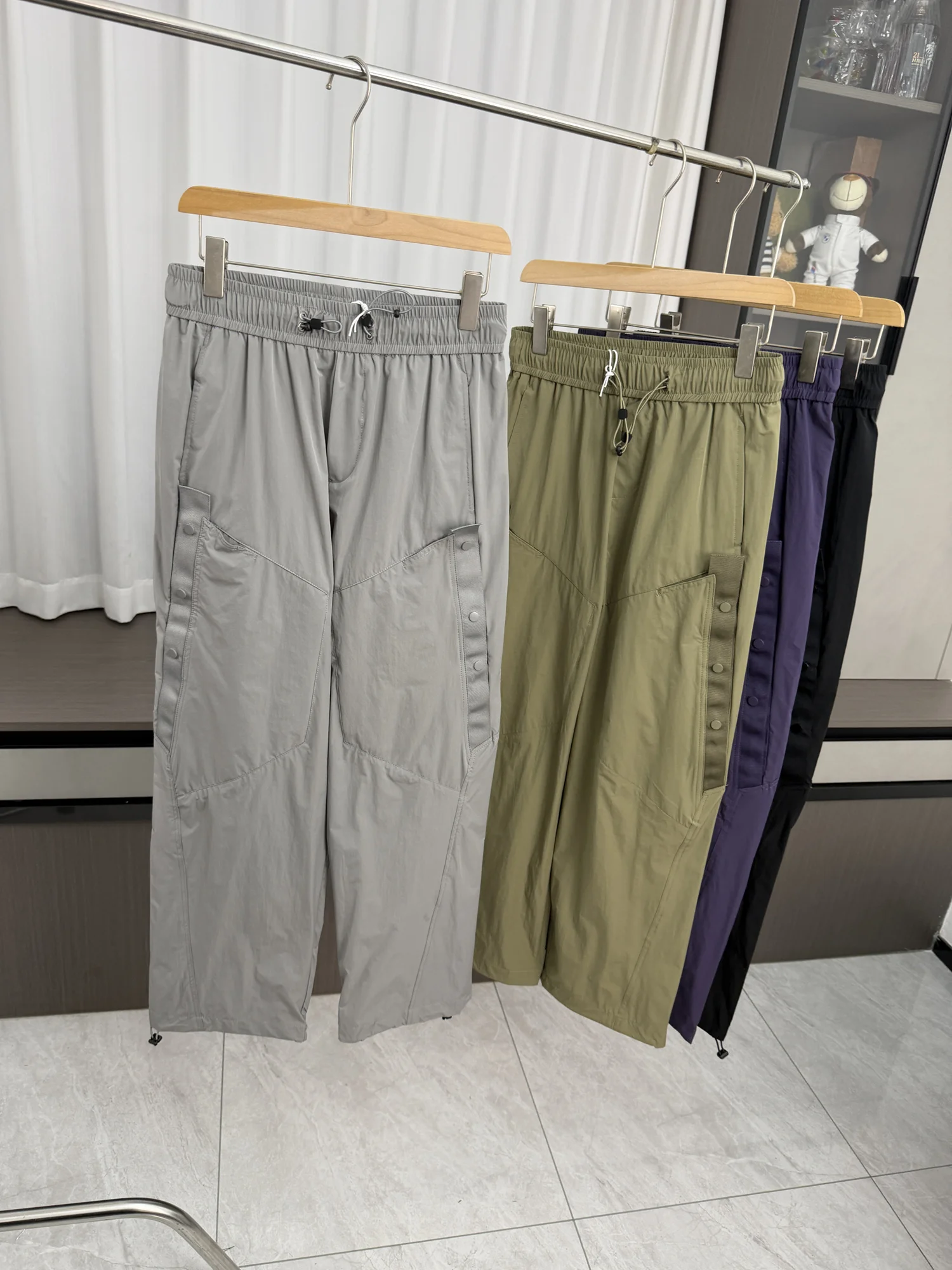 

Water-Resistant Breathable Comfortable Loose Outdoor Workwear Pants Casual Pants Spring Summer Trendy Straight Leg mid Waist