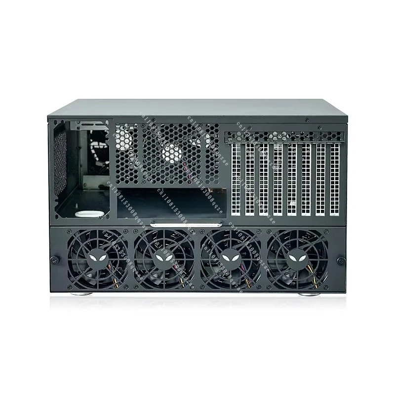 12S4 Hochleistungs-Mini-Gaming-PC-Gehäuse aus Aluminiumlegierung, On-Demand-Rack-Server mit 12G-Backplane, ATX-Funktionen für Unternehmen