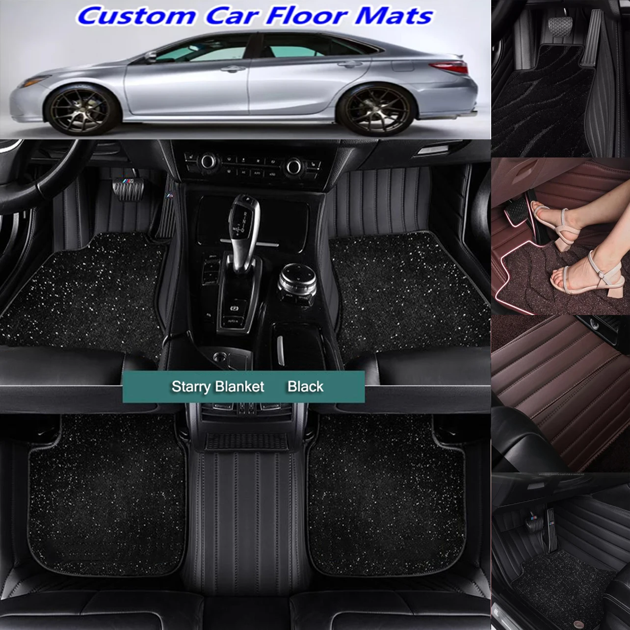 5D Custom Car Floor Mats For Fiat Freemont Auto Carpets Double Layer Foot Coche Blanket