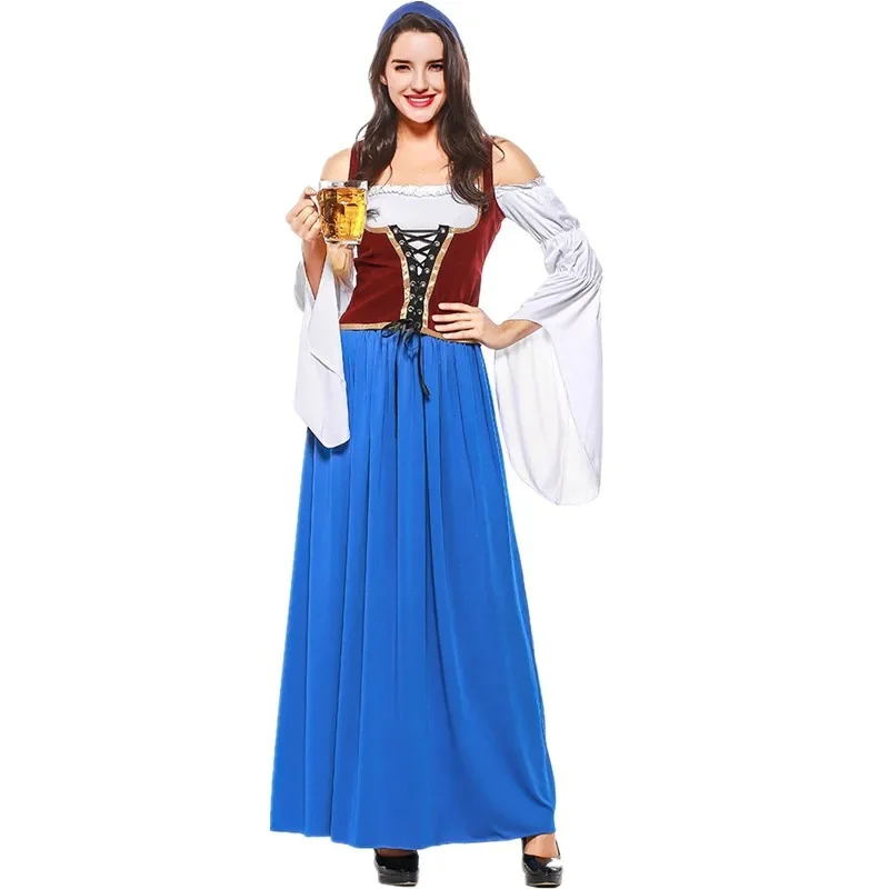 

Sexy Adult Germany Oktoberfest Beer Girl Costume Bavarian Traditional Party Beer Wench Maid Dirndl Fancy Dress