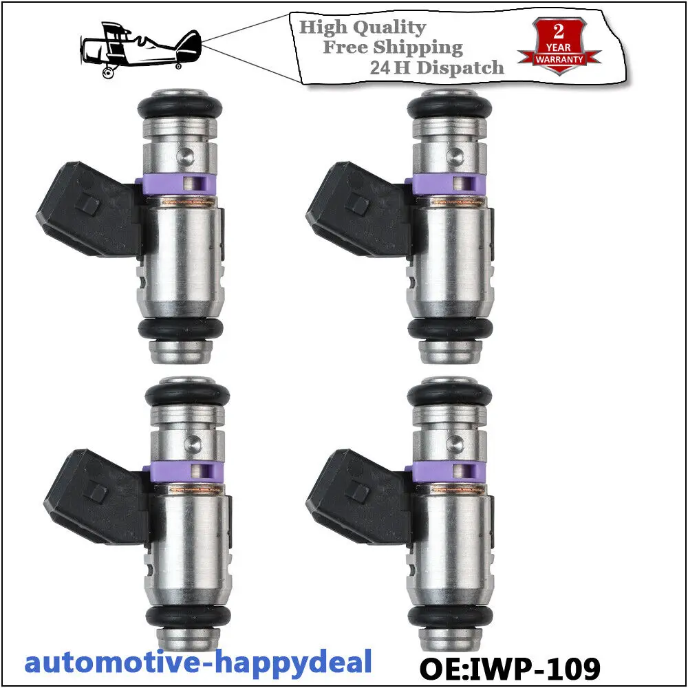 

4X Petrol Fuel Injector IWP109 Fits Fiat Bravo Stilo Doblo Multipla Marea 1.6