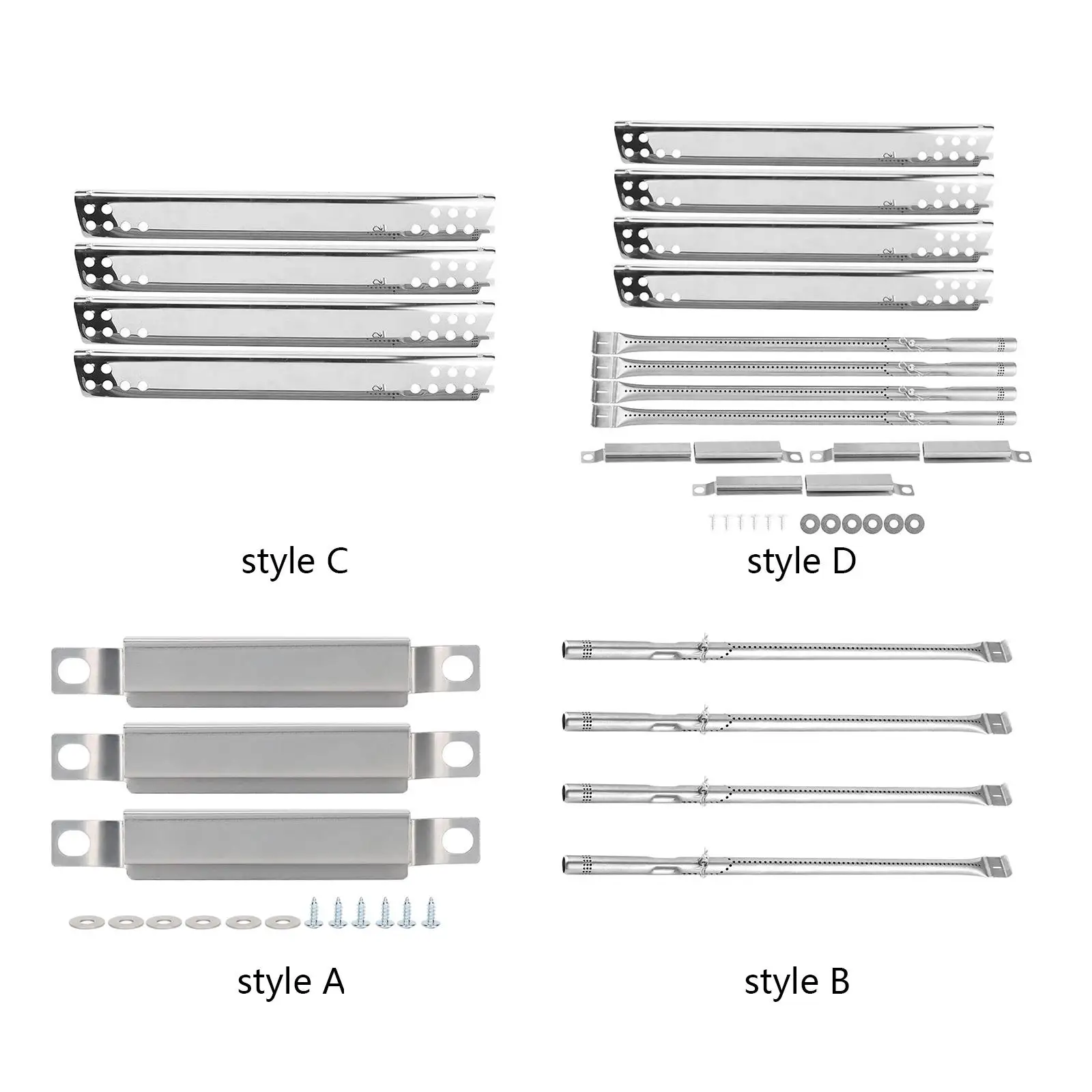 Grill Parts Set Stainless Steel Sturdy Barbecue Easy to Install for Performance 463376018P2 463377117 463673517 463377017