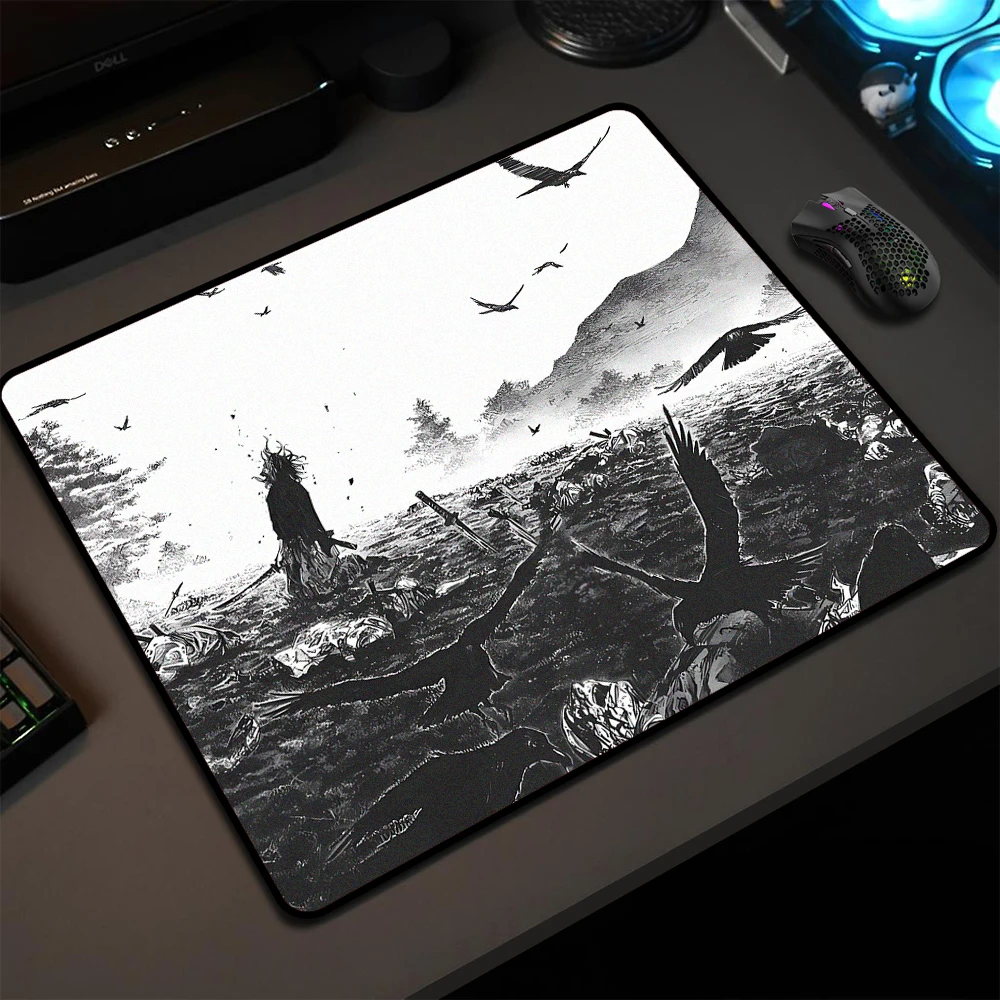 

E-Sports Gaming Mousepad Crow Speed Mousepad 45x40CM High Elastic Non-slip Bottom Mouse Mat Ultrafine Surface Premium Desk Mat