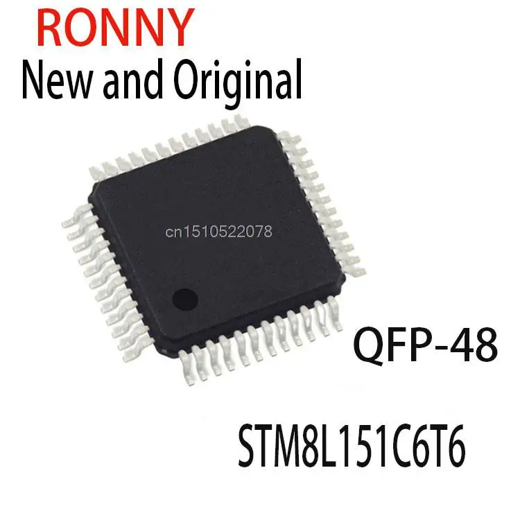 

10PCS New and Original STM8L151 C6T6 QFP-48 STM8L151C6T6