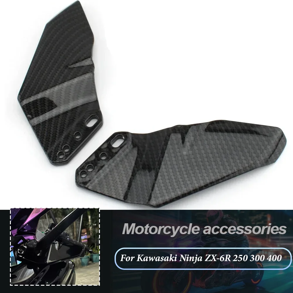 

Комплект аэродинамического крыла для мотоцикла, фиксированный обтекатель крыльев для KAWASAKI Ninja 250 300 400 ZX6R ZX10R ZX14R Z1000SX ZZR 1400 H2R