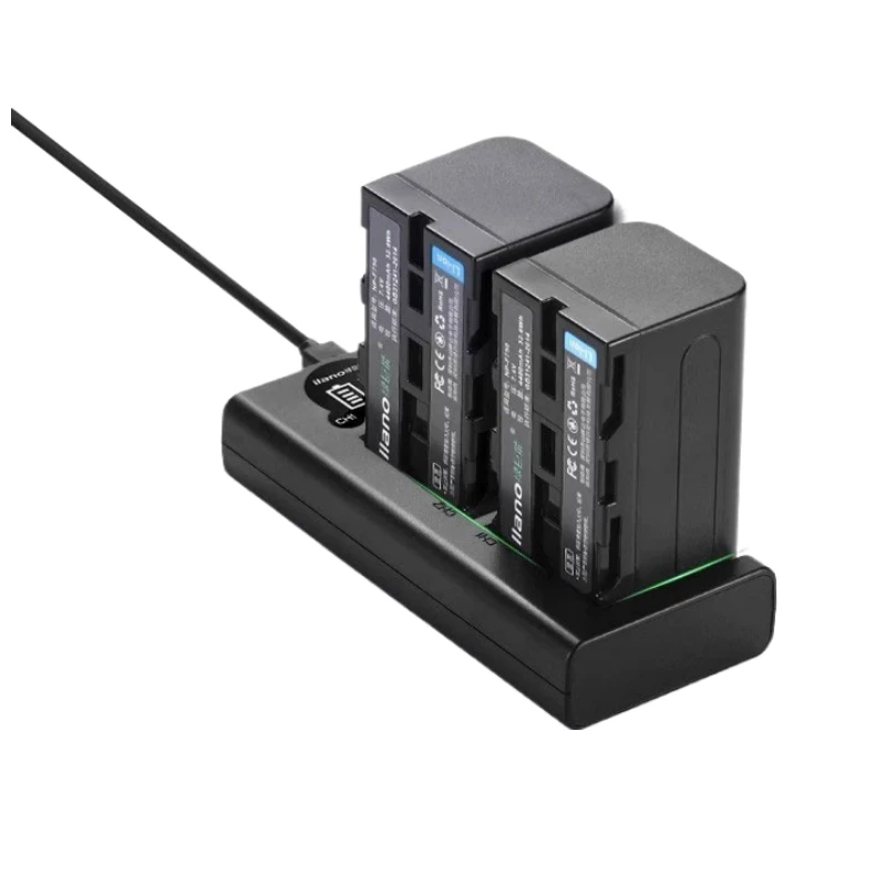 Сменный аккумулятор для камеры NP-F980 NP-F970 NP-F990 7,4 В 7800 мАч ~ 10400 мАч Порт USB-C для Sony MVC-FD91 MC1500C PLM-100 CCD-TRV35