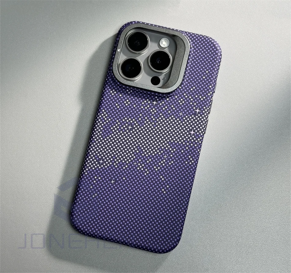 

Матовый карбоновый тонкий чехол для Magsafe Stand Len Cloud с рисунком, персонализированный чехол для Iphone 13, 14, 15, 16 Pro Max Funda