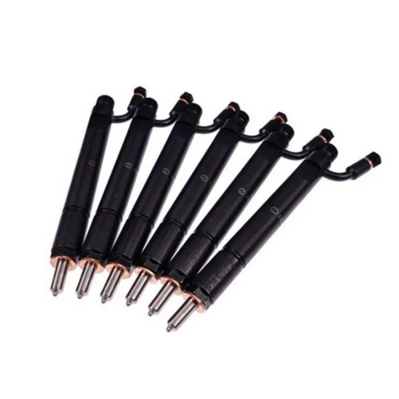 Aftermarket 6X Fuel Injector 0432191531 3931735 For Cummins Engine 6CT 8.3 Case 2388 255