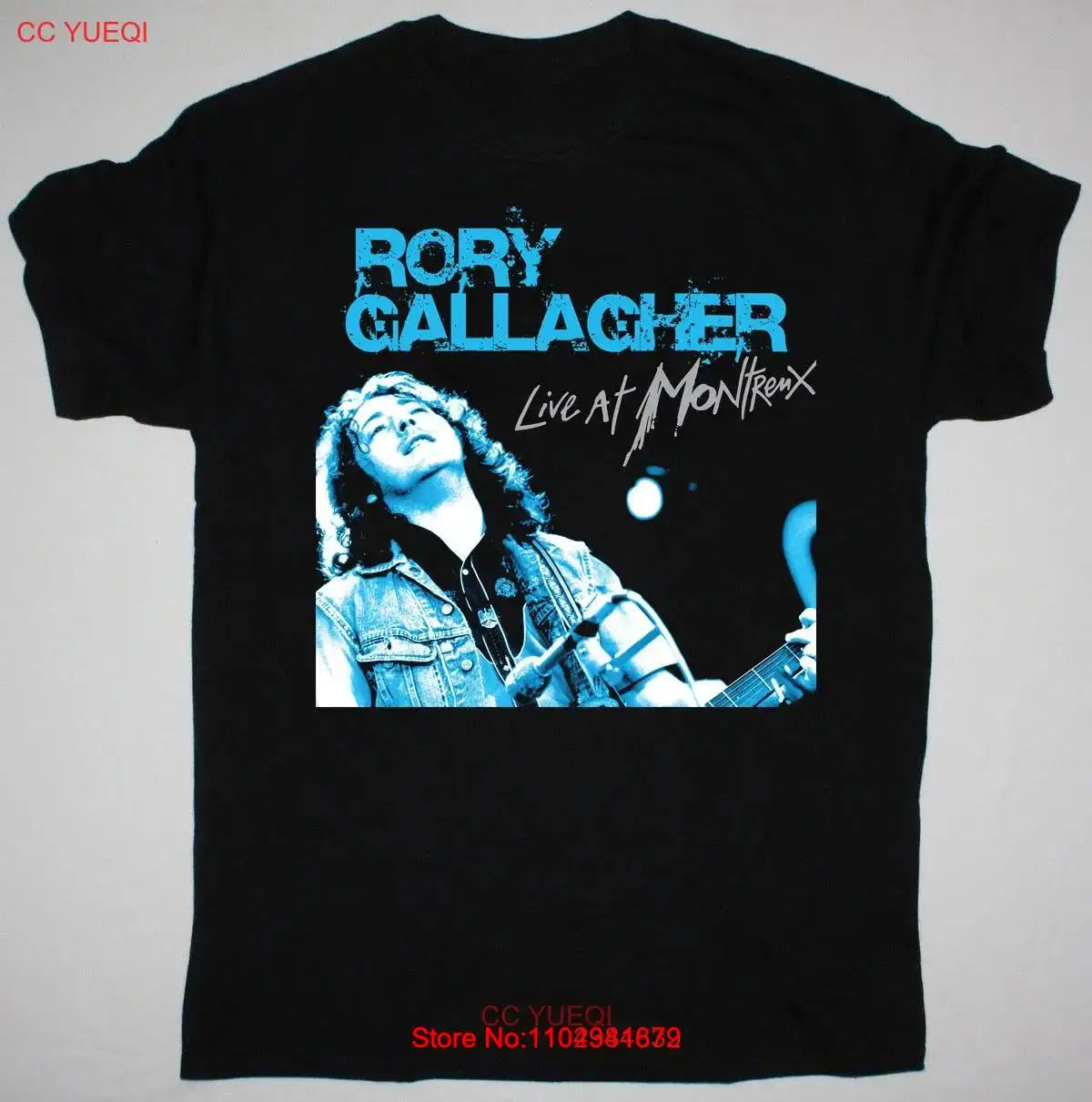 Rory Gallagher Live At Montreux T-Shirt Unisex Cotton Tee All Size S-4XL AR207